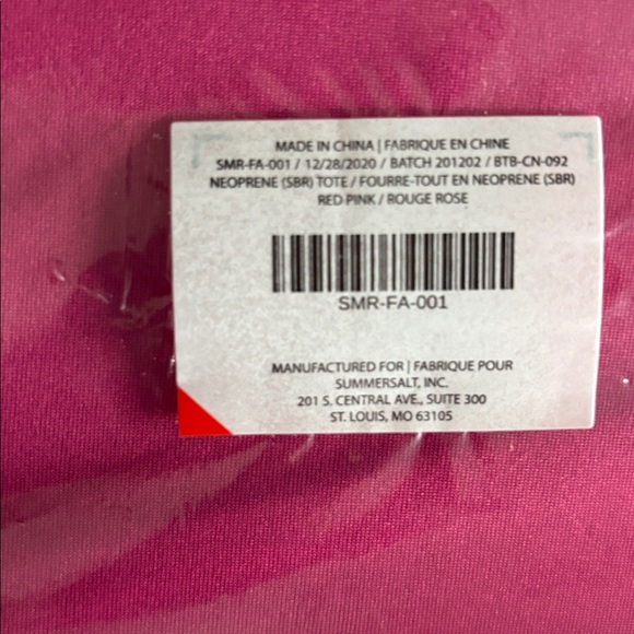 Stylish summer salt Pink and Red Women's Tote Bag - Picture 7 of 7